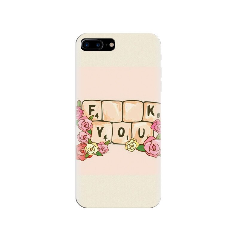 Husa silicon pentru Apple Iphone 7 Plus, Scrabble