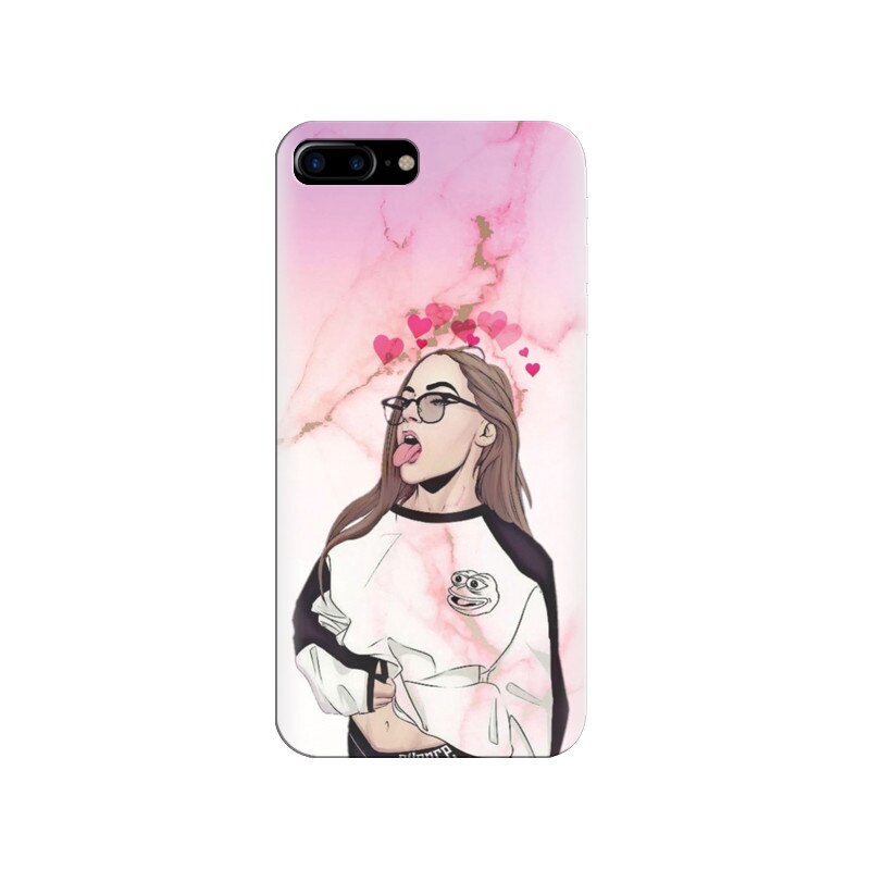 Husa silicon pentru Apple Iphone 7 Plus, Bad Girl