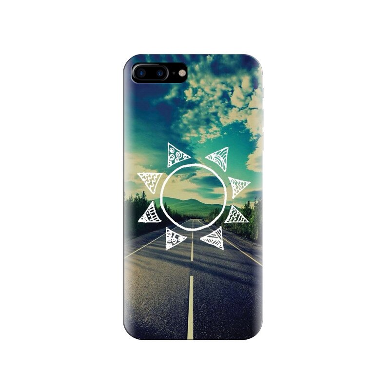 Husa silicon pentru Apple Iphone 7 Plus, Sun On The Road