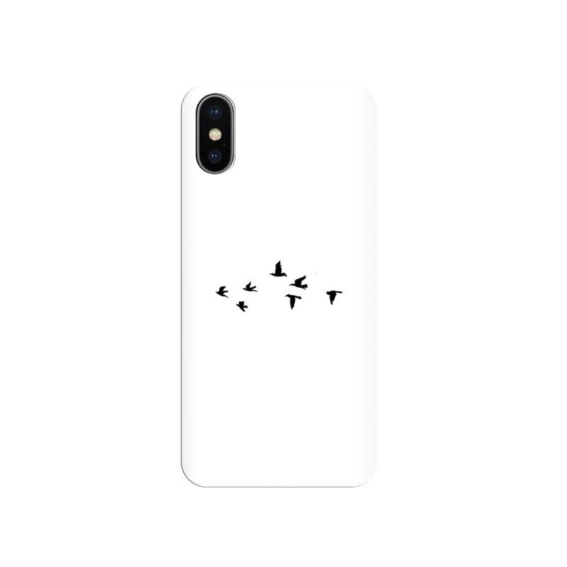 Husa silicon pentru Apple Iphone X, Birds