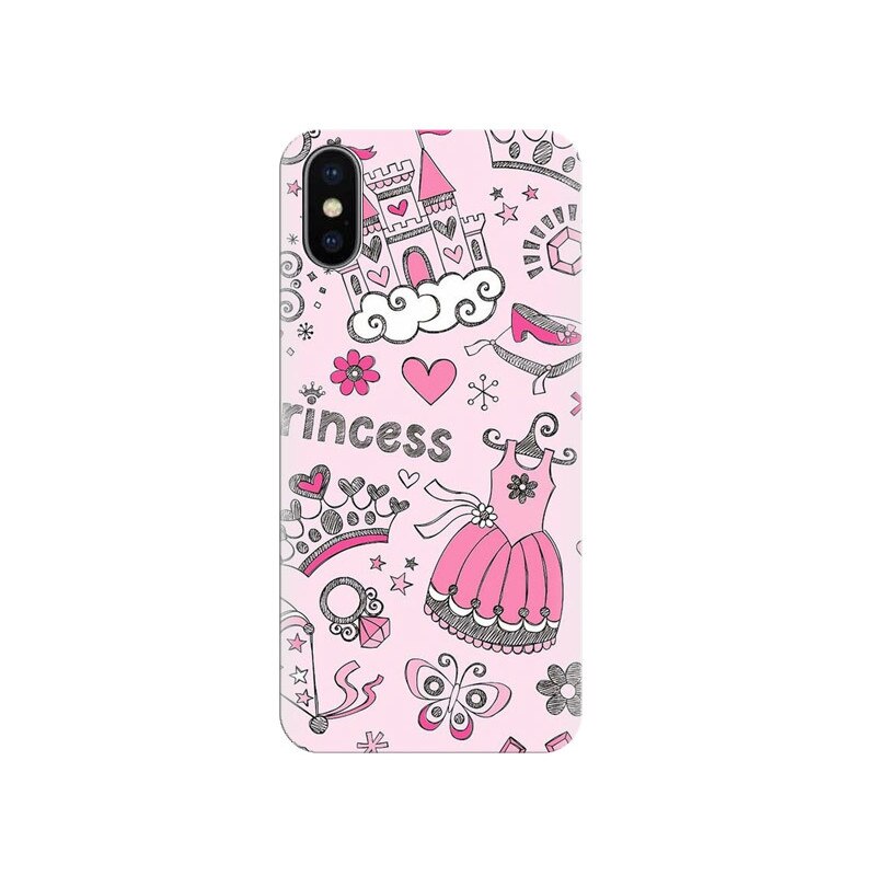 Husa silicon pentru Apple Iphone X, Princess