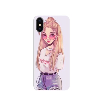 Husa silicon pentru Apple Iphone X, Girl Look Husa silicon pentru Apple Iphone X, Girl Look