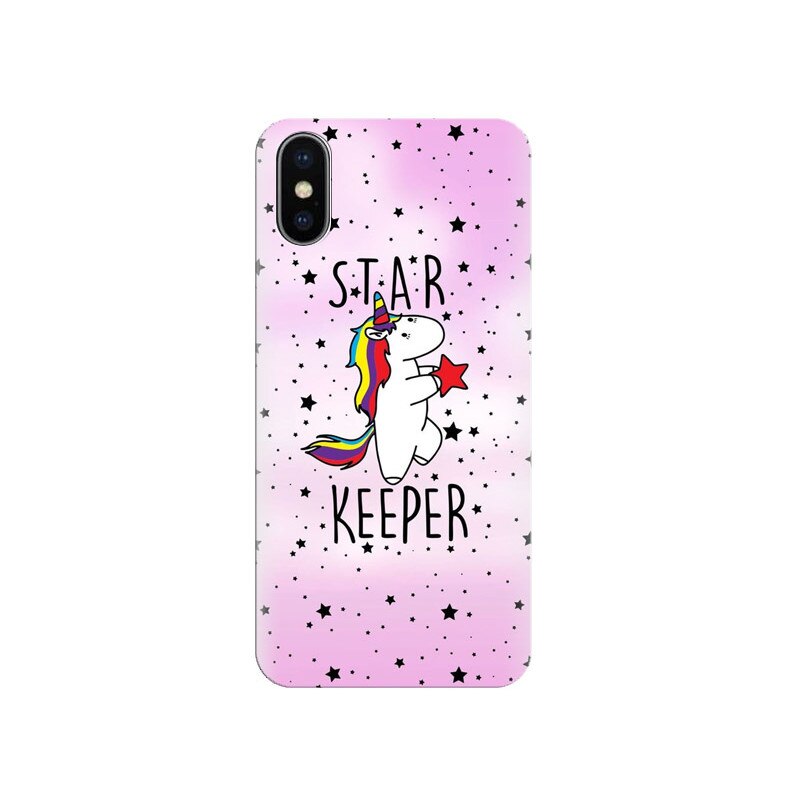 Husa silicon pentru Apple Iphone X, Unicorn Star Keeper