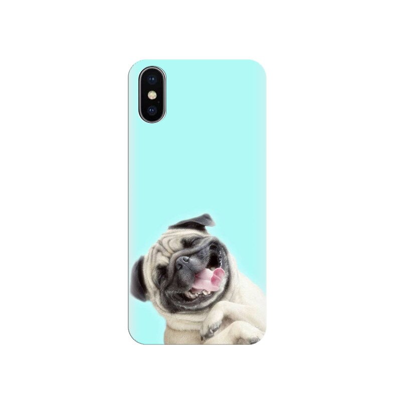 Husa silicon pentru Apple Iphone X, Happy Dog
