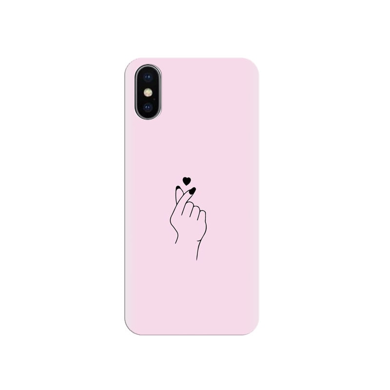 Husa silicon pentru Apple Iphone X, Simple Love