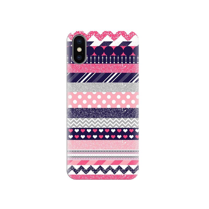 Husa silicon pentru Apple Iphone X, Love Pattern