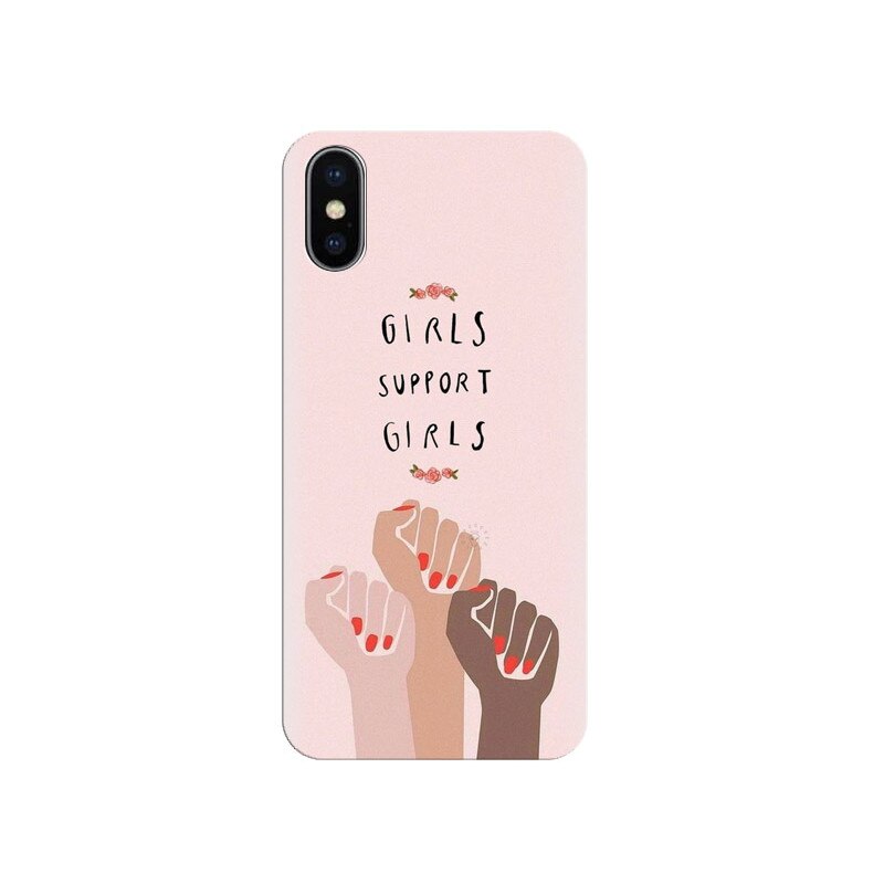 Husa silicon pentru Apple Iphone X, Girls Supportgirls