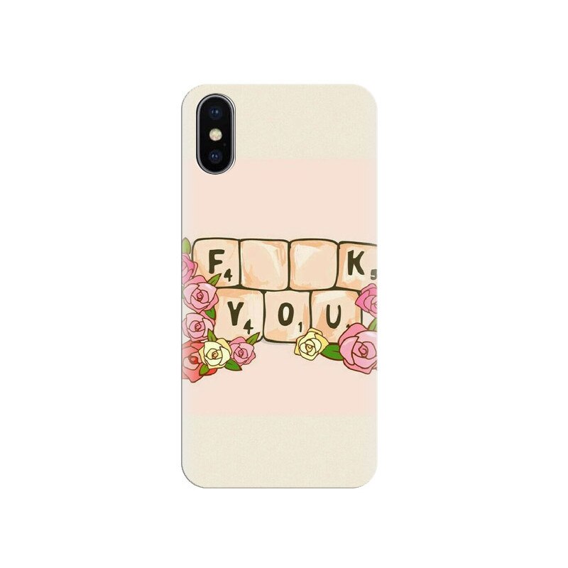 Husa silicon pentru Apple Iphone X, Scrabble
