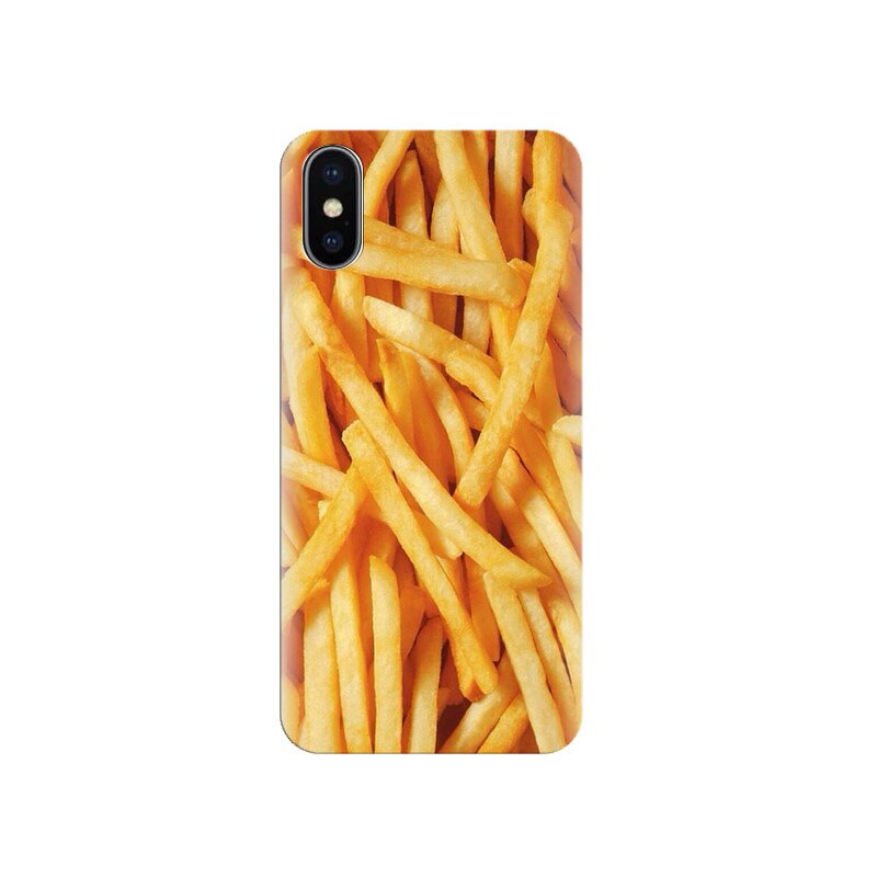 Husa silicon pentru Apple Iphone X, Fries