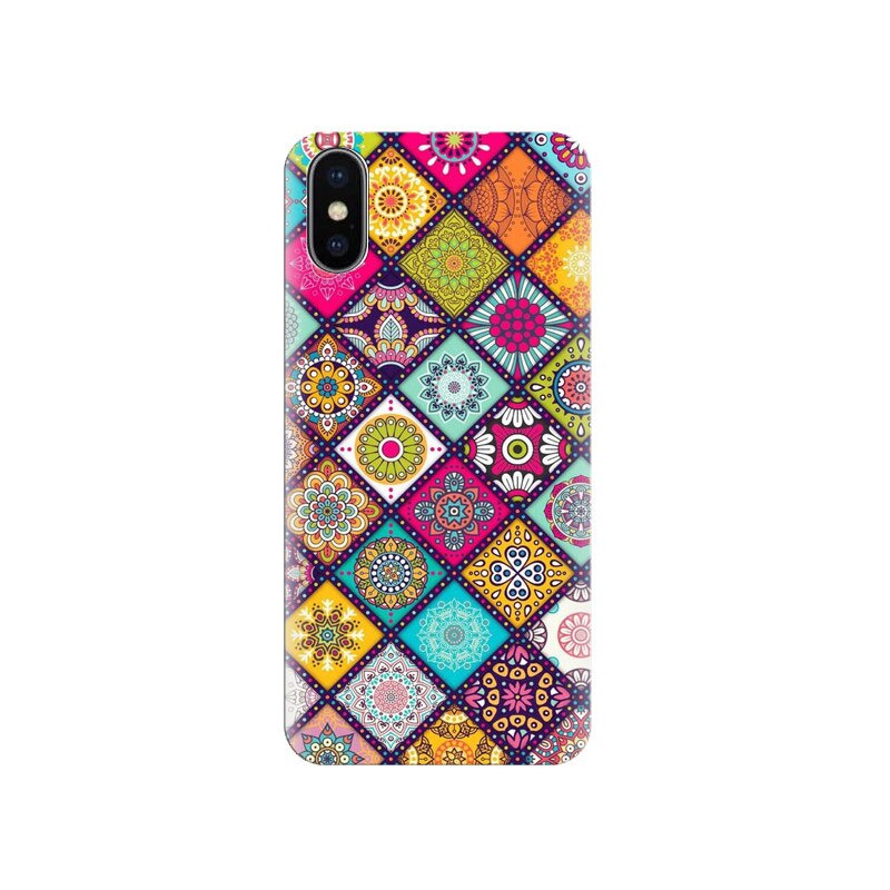 Husa silicon pentru Apple Iphone X, Mandala Pattern