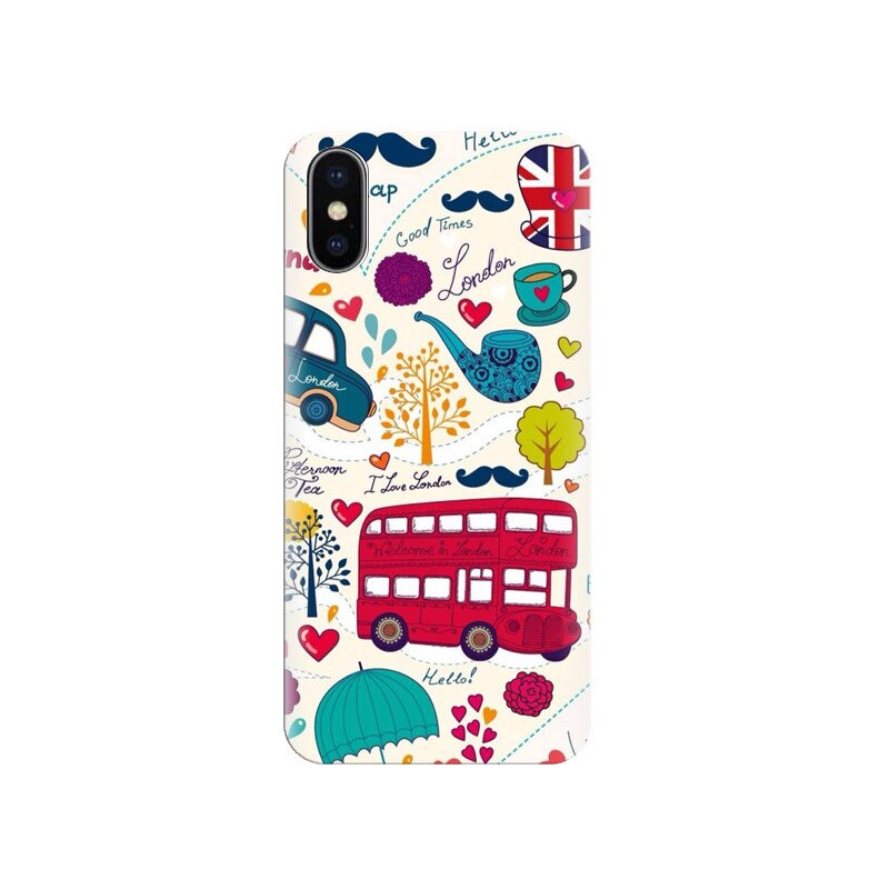 Husa silicon pentru Apple Iphone X, Welcome In London