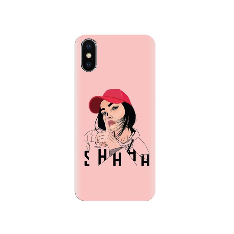 Husa silicon pentru Apple Iphone X, Shhh