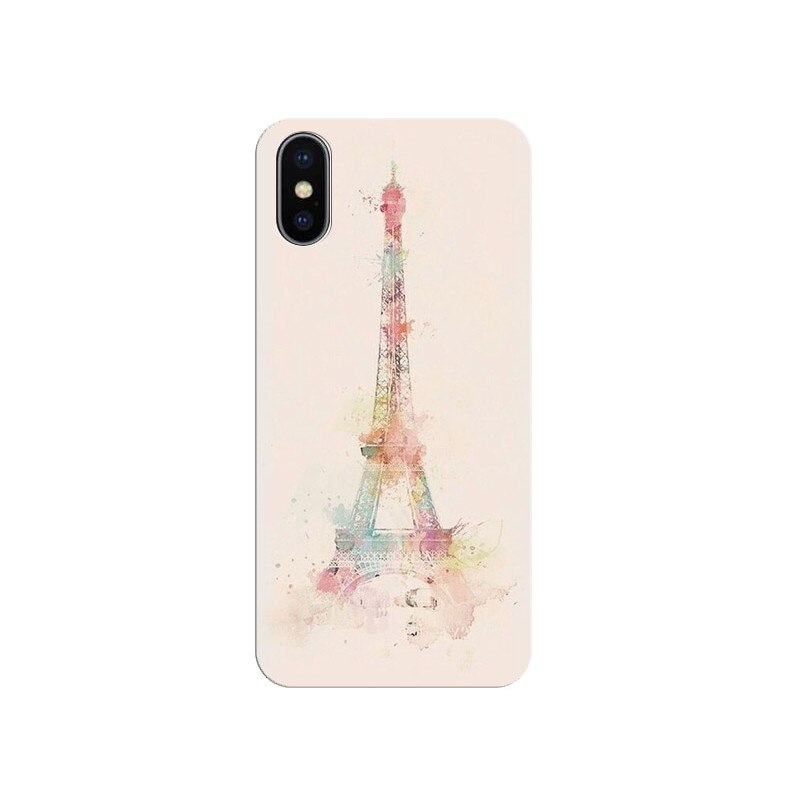 Husa silicon pentru Apple Iphone X, Eiffel Tower
