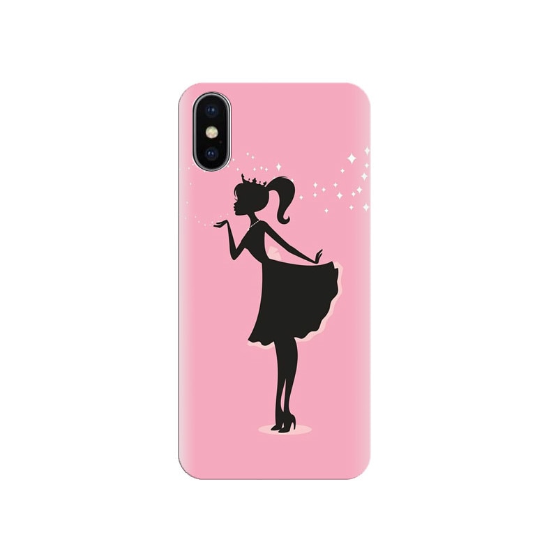 Husa silicon pentru Apple Iphone X, Princess 2