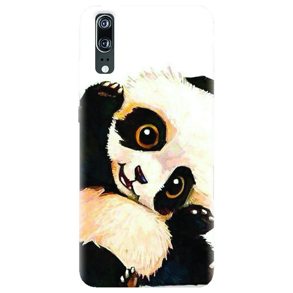 Husa silicon pentru Huawei P20, Baby Panda 002