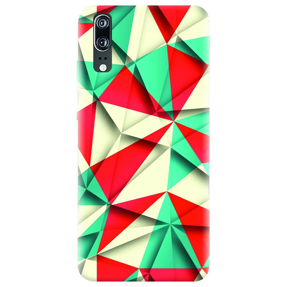 Husa silicon pentru Huawei P20, Abstract Vector