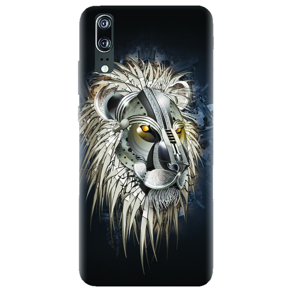 Husa silicon pentru Huawei P20, Abstract Lion 001