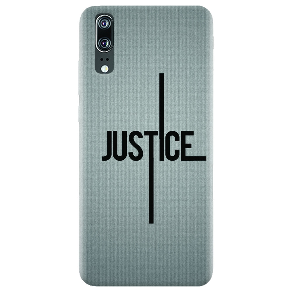 Husa silicon pentru Huawei P20, Amir Justice Minimalistic Nubheebuccus Text