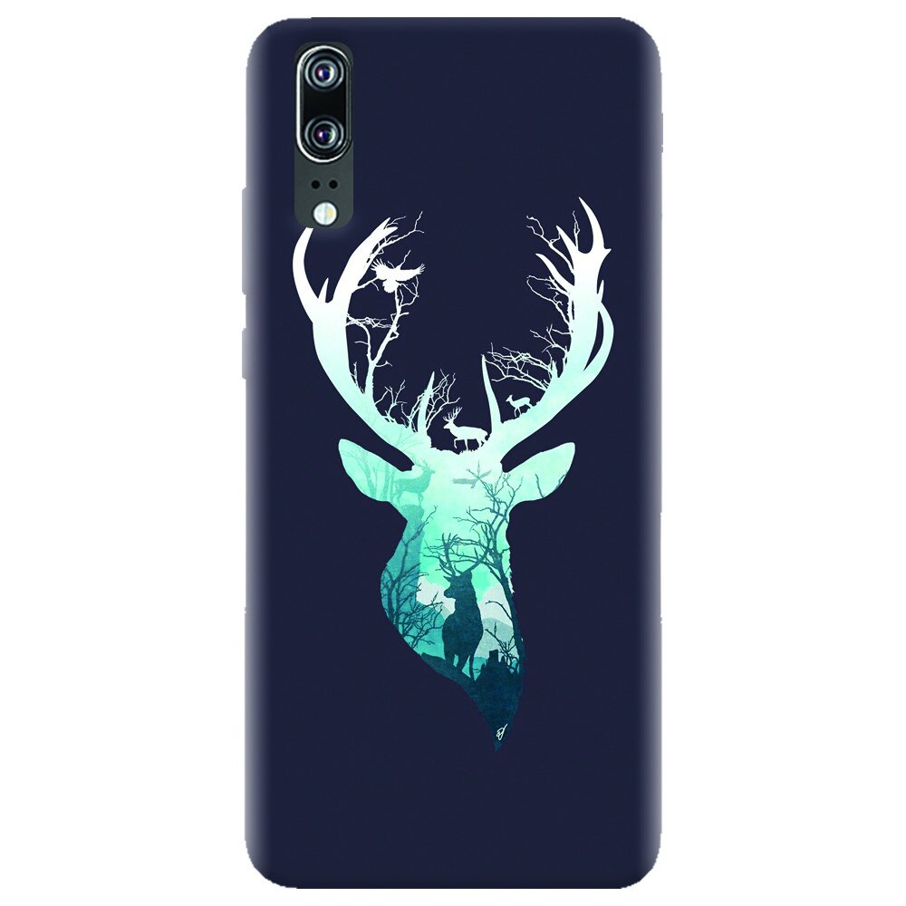 Husa silicon pentru Huawei P20, Cerb