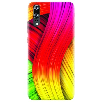 Husa silicon pentru Huawei P20, Colorful Abstract Husa silicon pentru Huawei P20, Colorful Abstract