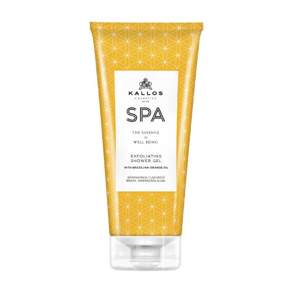 Gel de dus exfoliant cu ulei de portocale din Brazilia Kallos Spa,200ml