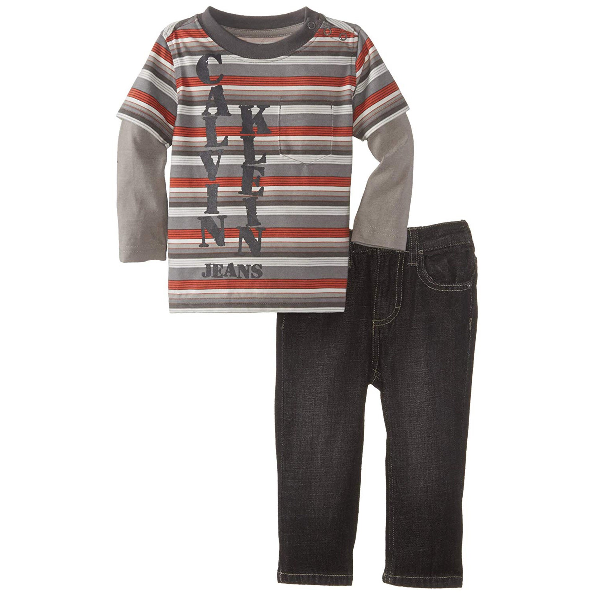 Set Bluza + Jeans, Calvin Klein Jeans, Baieti 24 luni