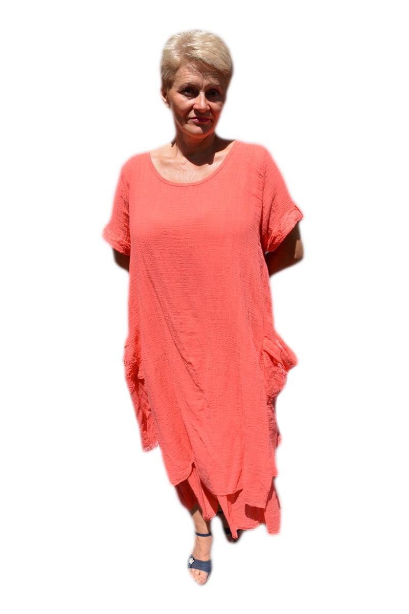 Rochie fashion,buzunare aplicate,D&J Exclusive, Corai