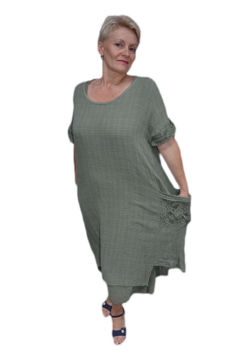 Rochie fashion,buzunare aplicate,D&J Exclusive, Kaki