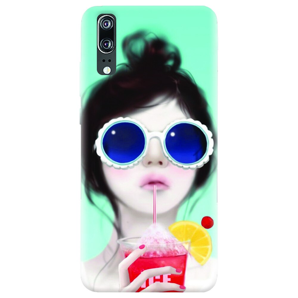 Husa silicon pentru Huawei P20, Cute Girly 001