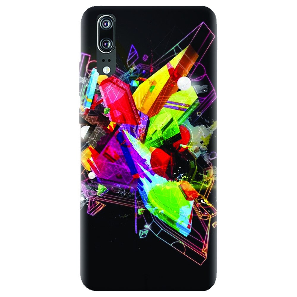 Husa silicon pentru Huawei P20, Abstract Shape