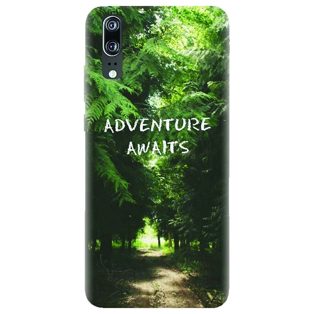 Husa silicon pentru Huawei P20, Adventure Awaits Forest