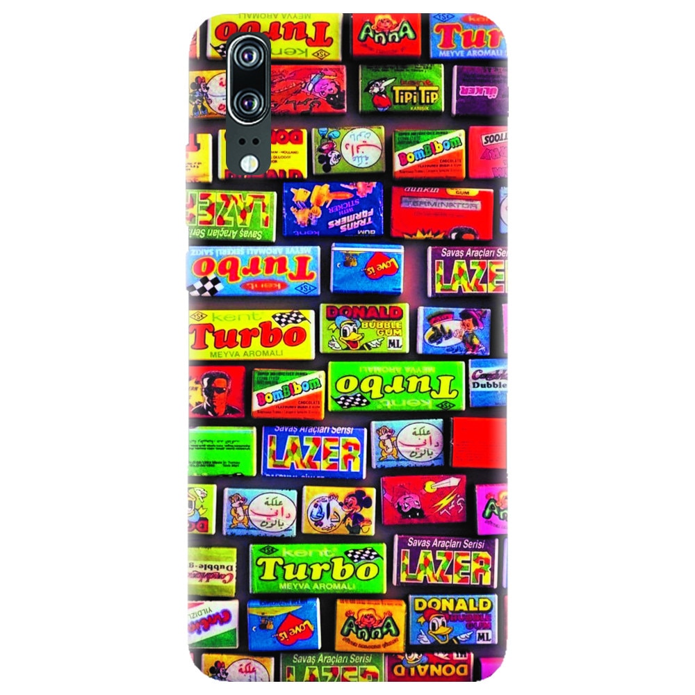 Husa silicon pentru Huawei P20, Chewing Gum Turbo