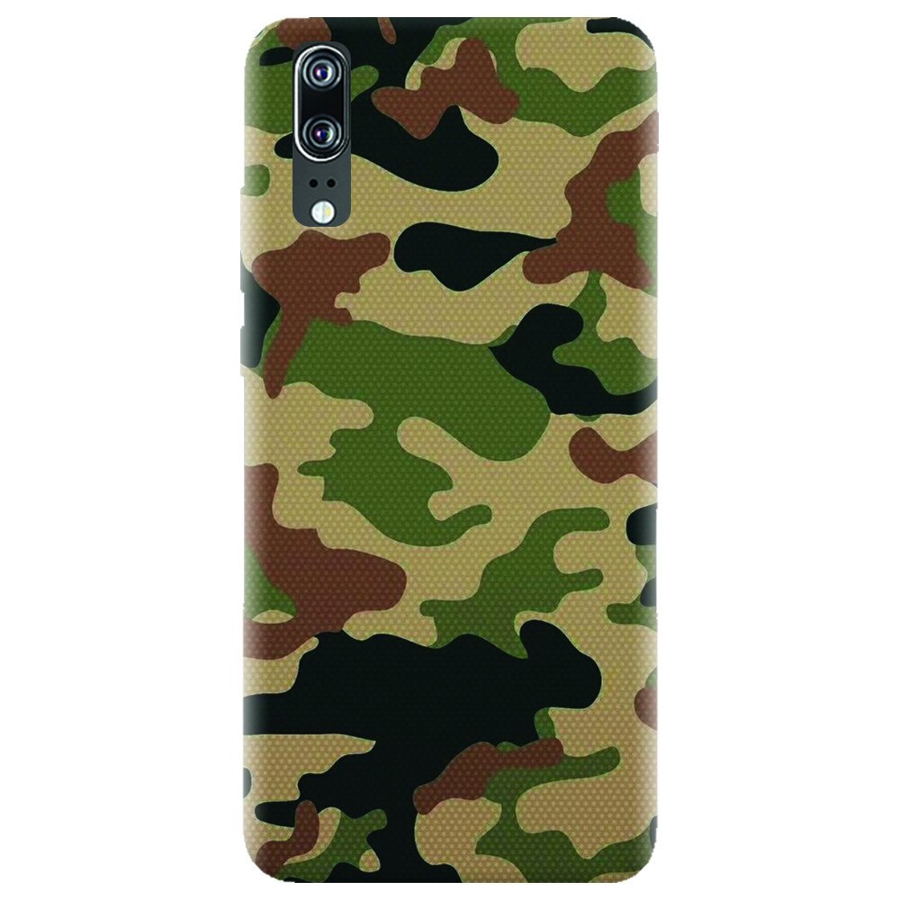 Husa silicon pentru Huawei P20, Camuflaj