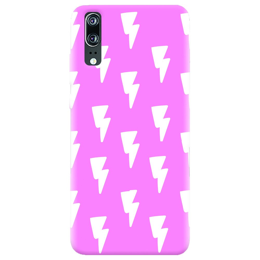 Husa silicon pentru Huawei P20, Electric Pink
