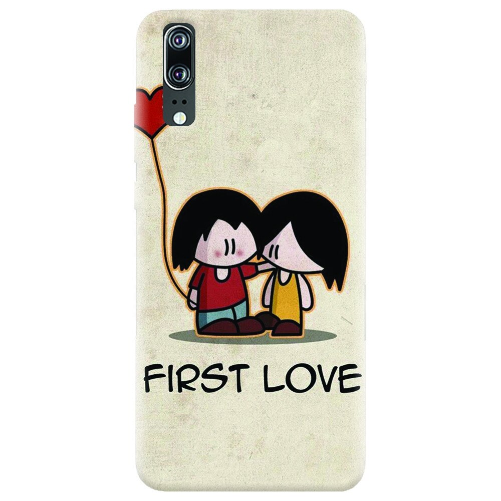 Husa silicon pentru Huawei P20, First Love Great Lock Screen