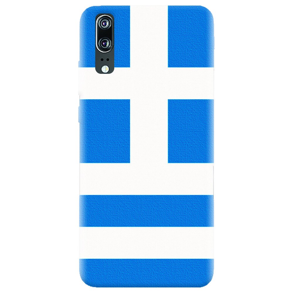 Husa silicon pentru Huawei P20, Greece Flag