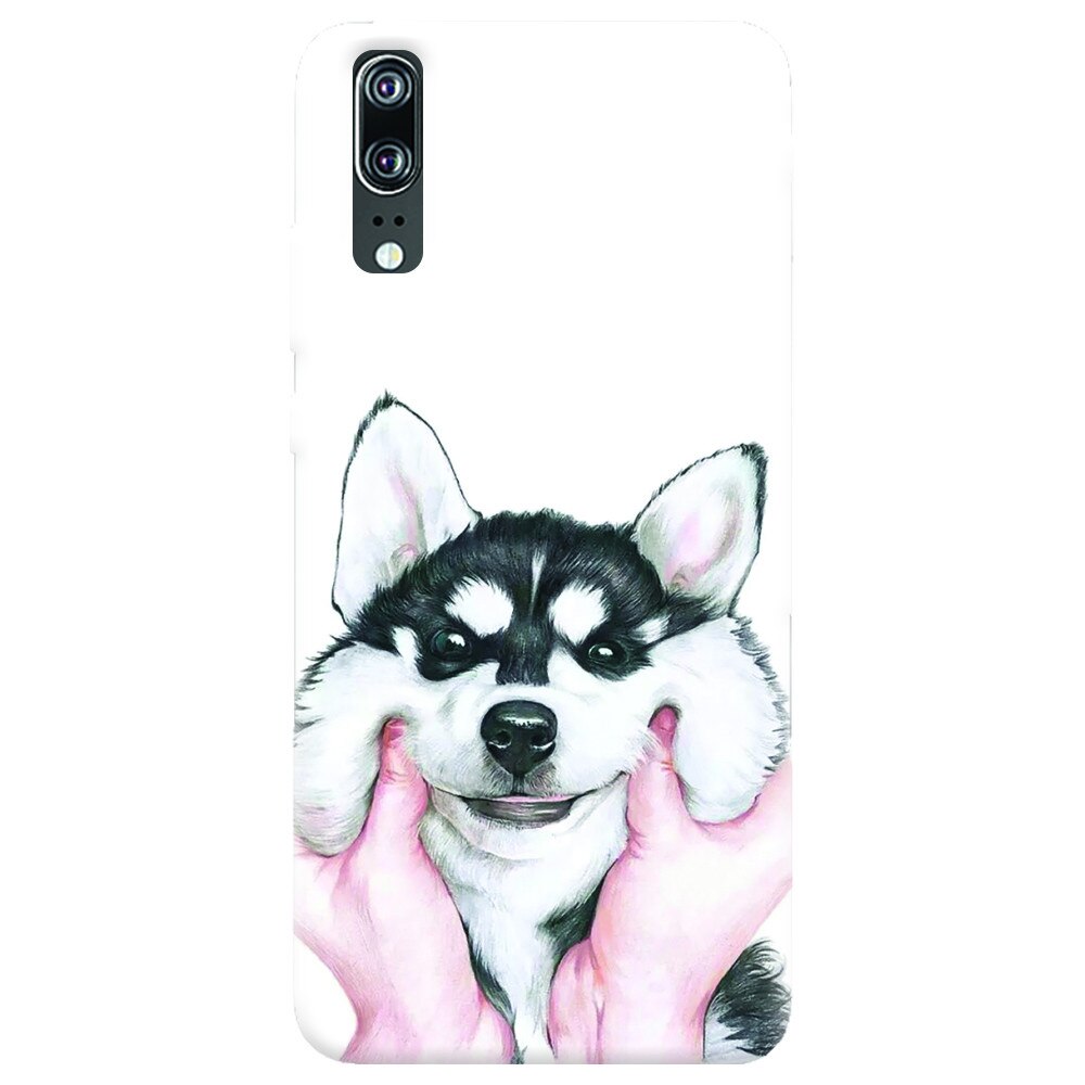 Husa silicon pentru Huawei P20, Cute Dog 1.