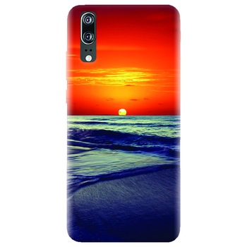 Husa silicon pentru Huawei P20, Ocean Sunset Husa silicon pentru Huawei P20, Ocean Sunset