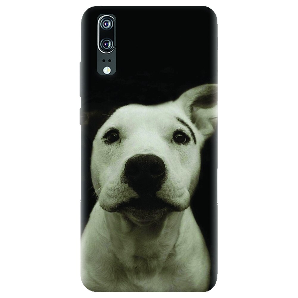 Husa silicon pentru Huawei P20, Funny Dog