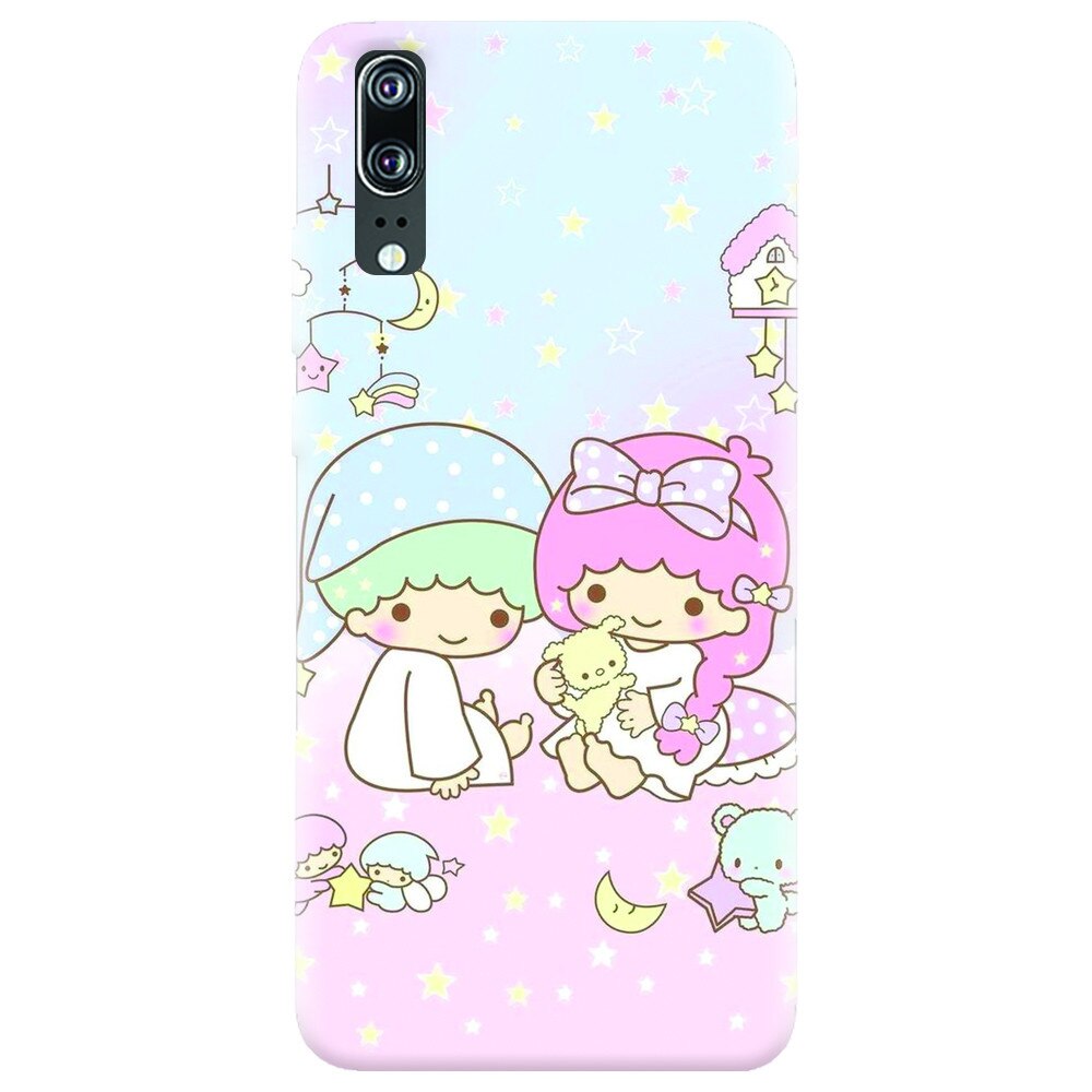 Husa silicon pentru Huawei P20, Little Twins
