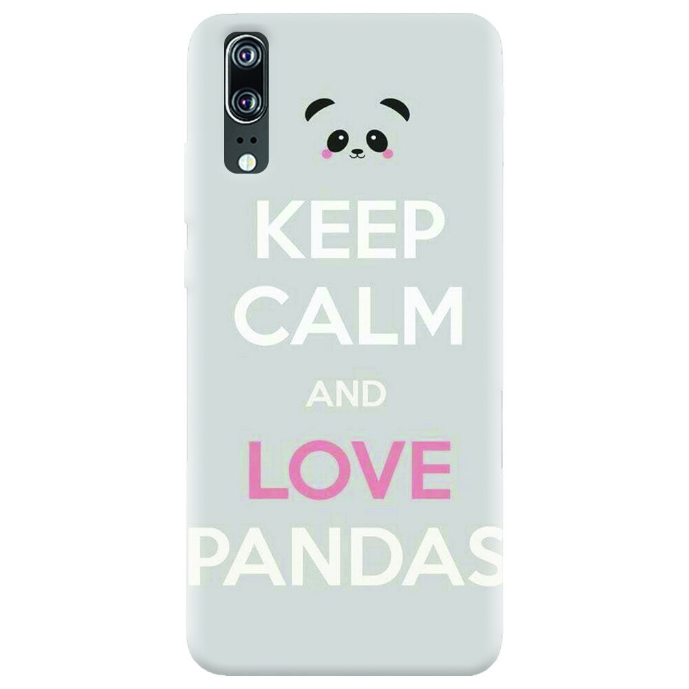 Husa silicon pentru Huawei P20, Panda Phone