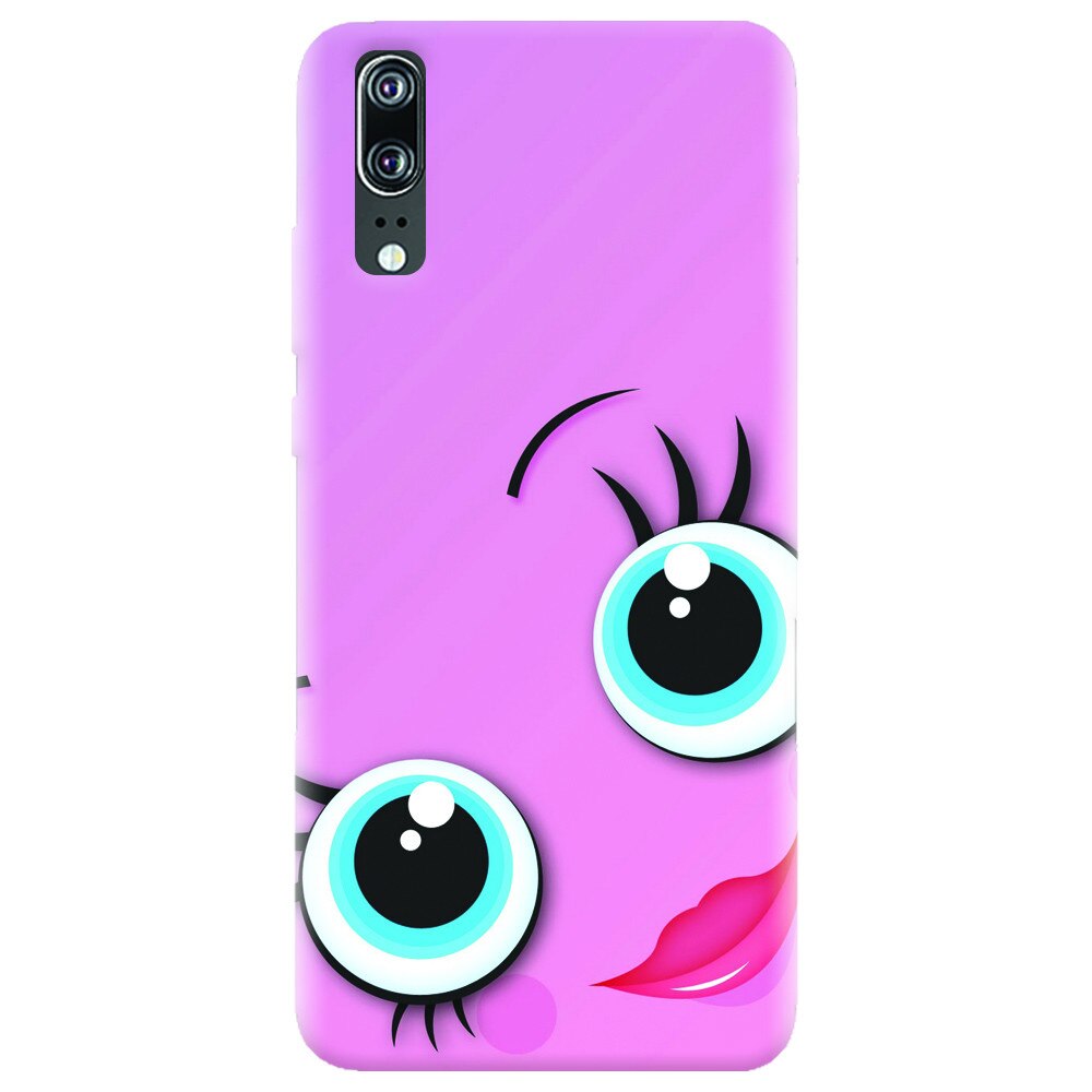Husa silicon pentru Huawei P20, Girly Cute