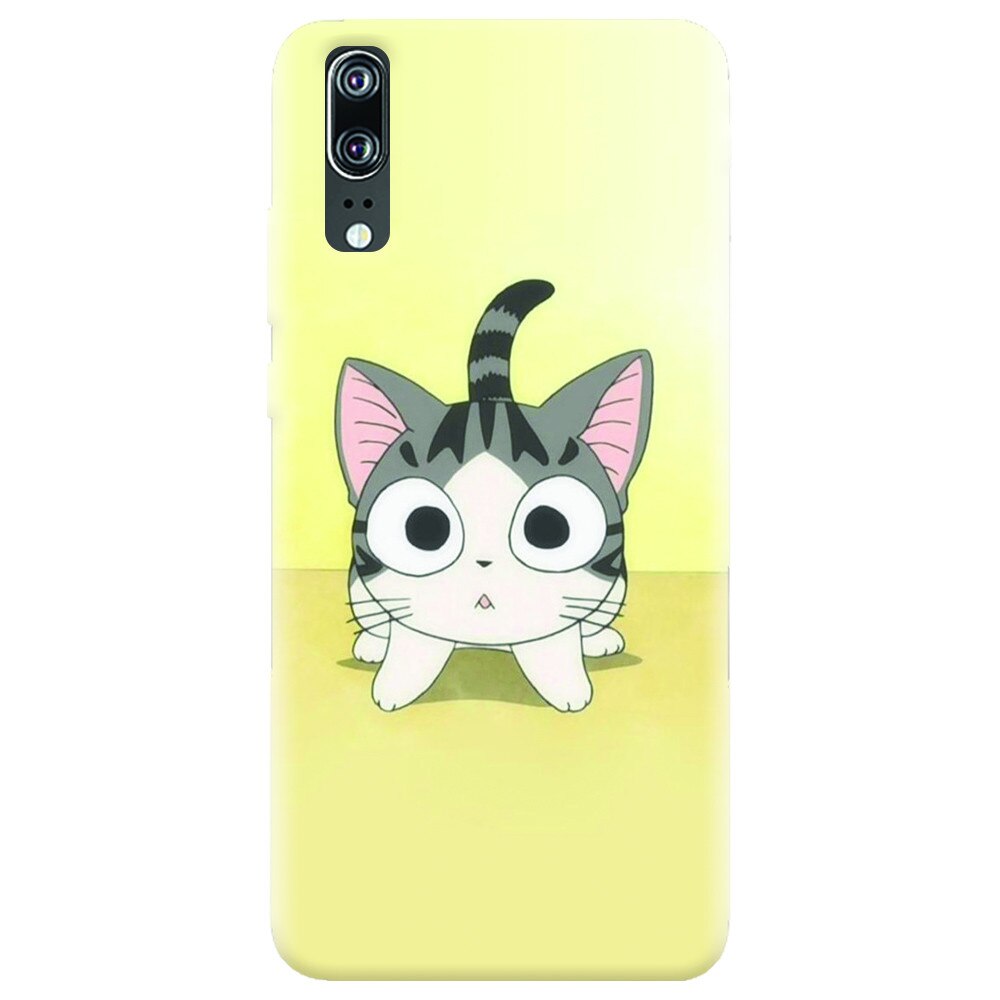 Husa silicon pentru Huawei P20, Cute Ktty