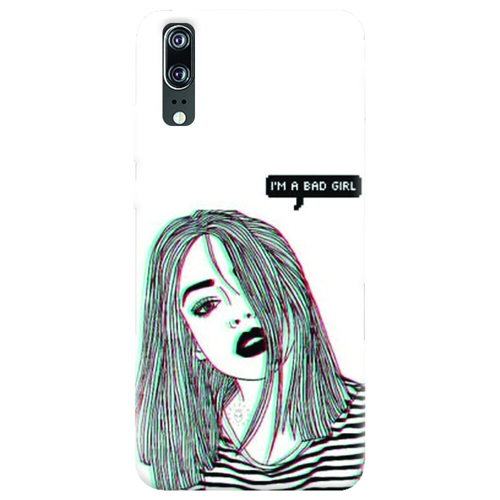 Husa silicon pentru Huawei P20, Im A Bad Girl