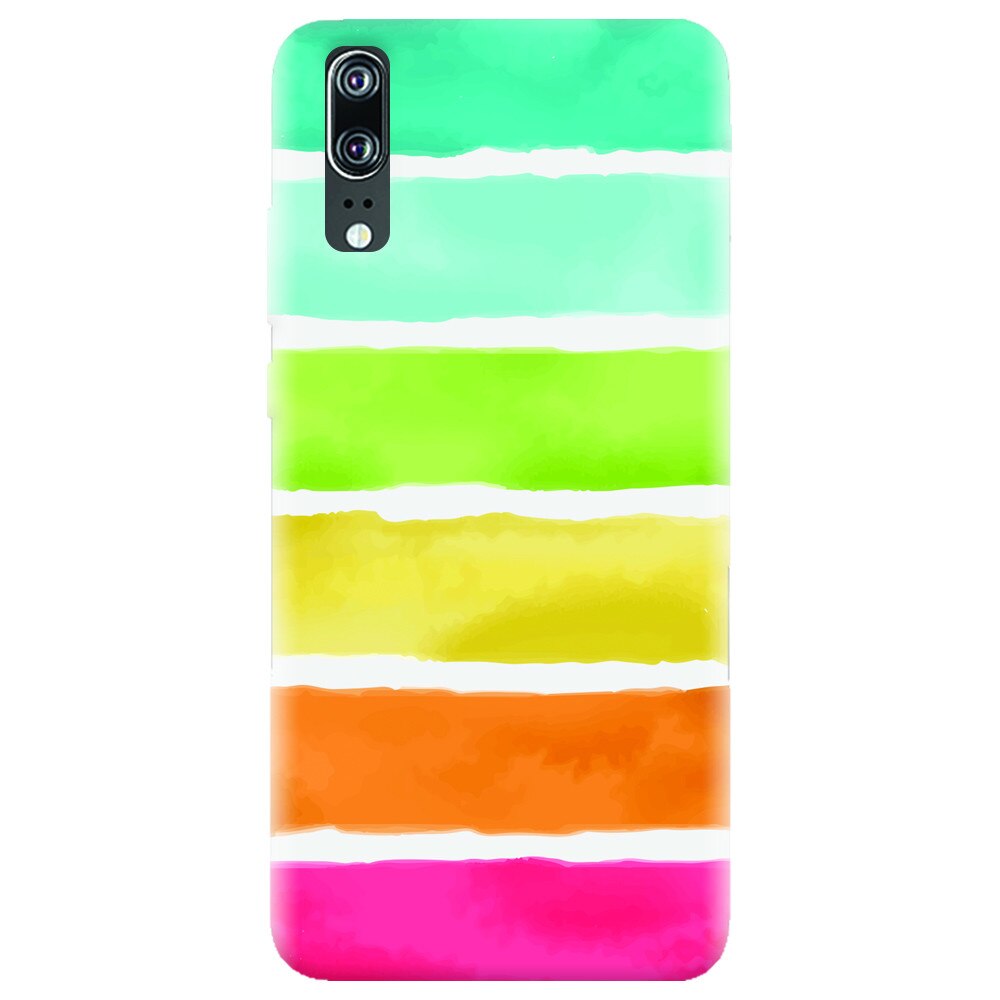 Husa silicon pentru Huawei P20, Watercolors