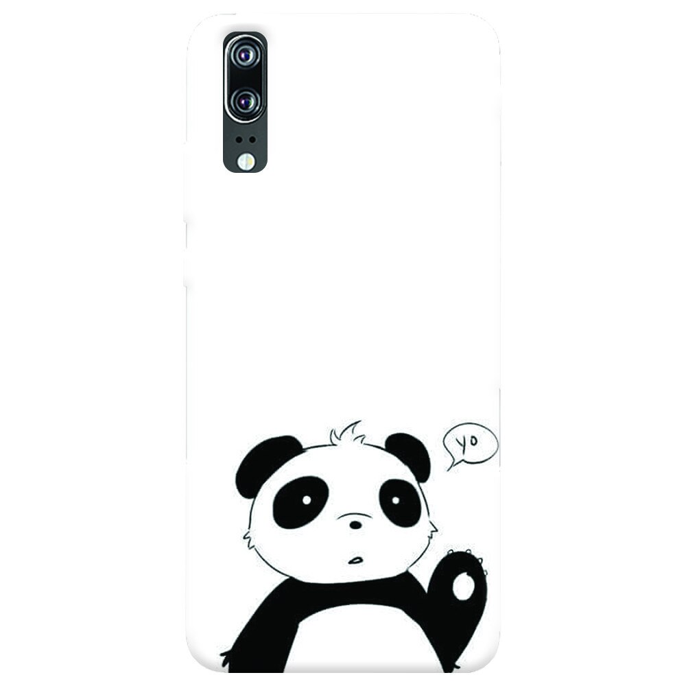 Husa silicon pentru Huawei P20, Panda Cellphone