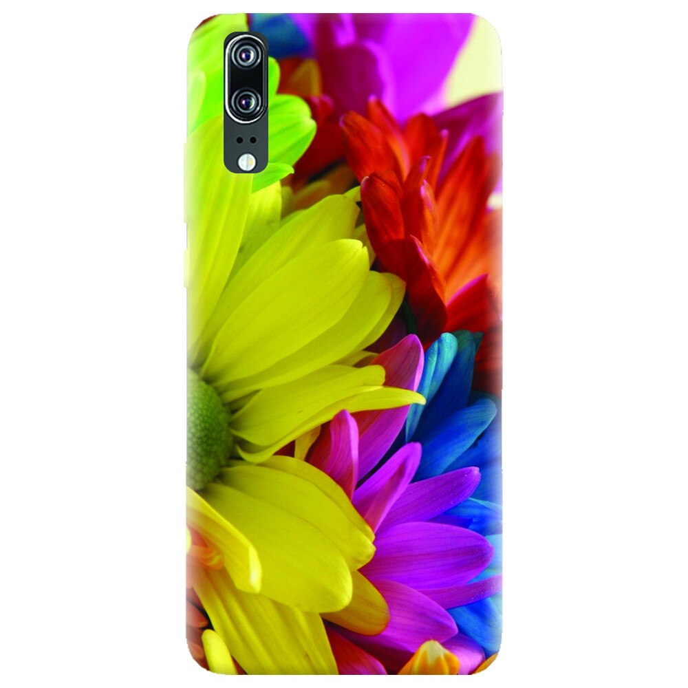 Husa silicon pentru Huawei P20, Flower