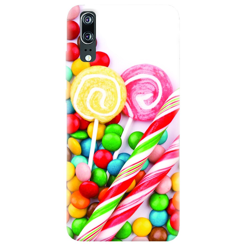 Husa silicon pentru Huawei P20, Sweet Colorful Candy