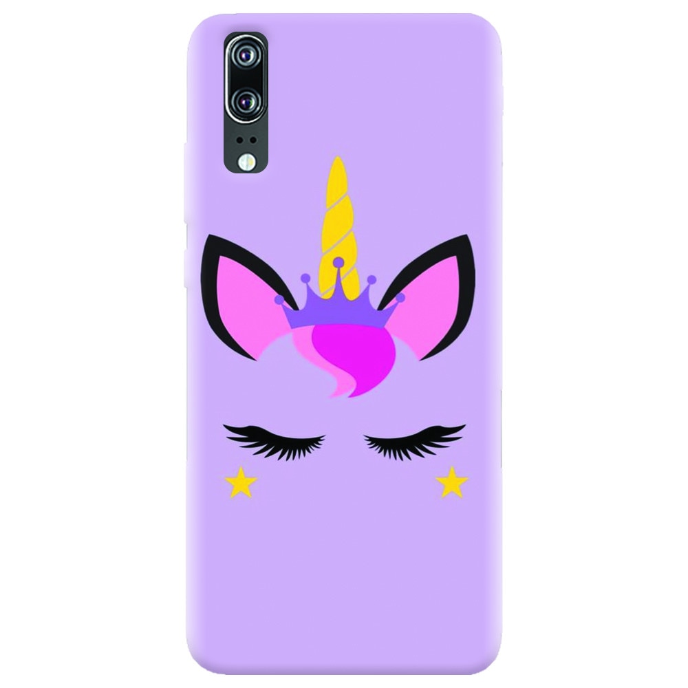 Husa silicon pentru Huawei P20, Unicorn Shine