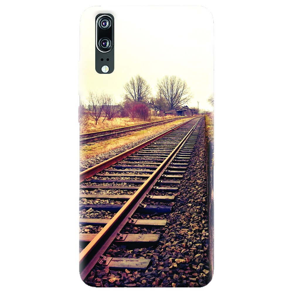 Husa silicon pentru Huawei P20, Railroad